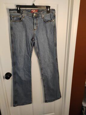 Miss Vigoss Jeans Juniors 13/14 Light Wash Bootcut Y2K